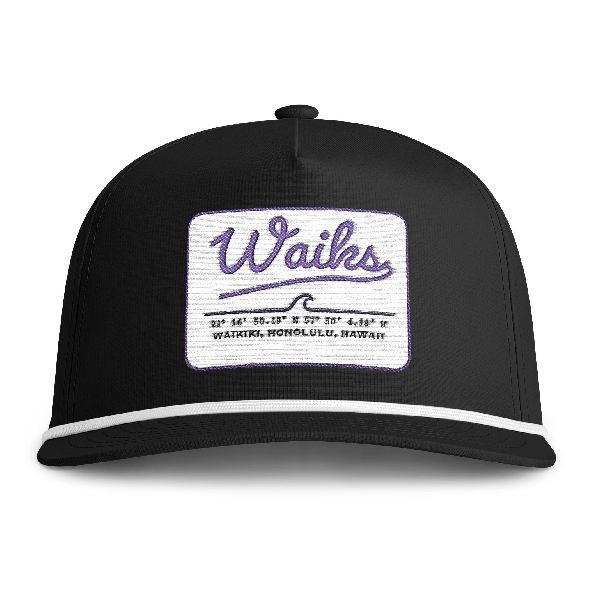 Waiks Rope Cap — Vintage Surf Trucker Hat (Waikiki, Hawaii)