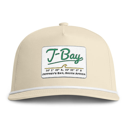 J-Bay Sunwashed Rope Cap — Vintage Surf Patch Trucker Hat
