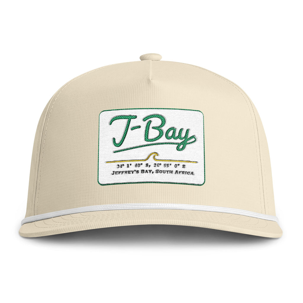 J-Bay Sunwashed Rope Cap — Vintage Surf Patch Trucker Hat