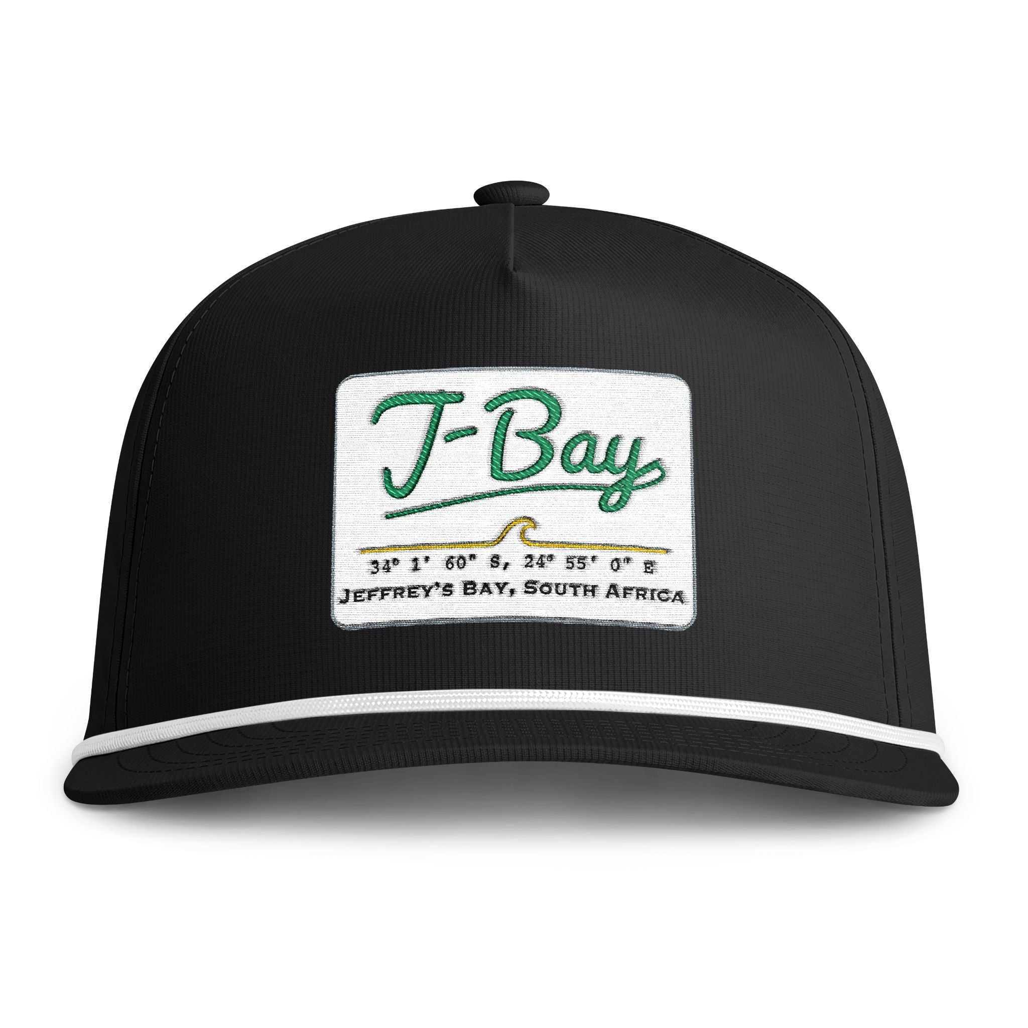 J-Bay Sunwashed Rope Cap — Vintage Surf Patch Trucker Hat