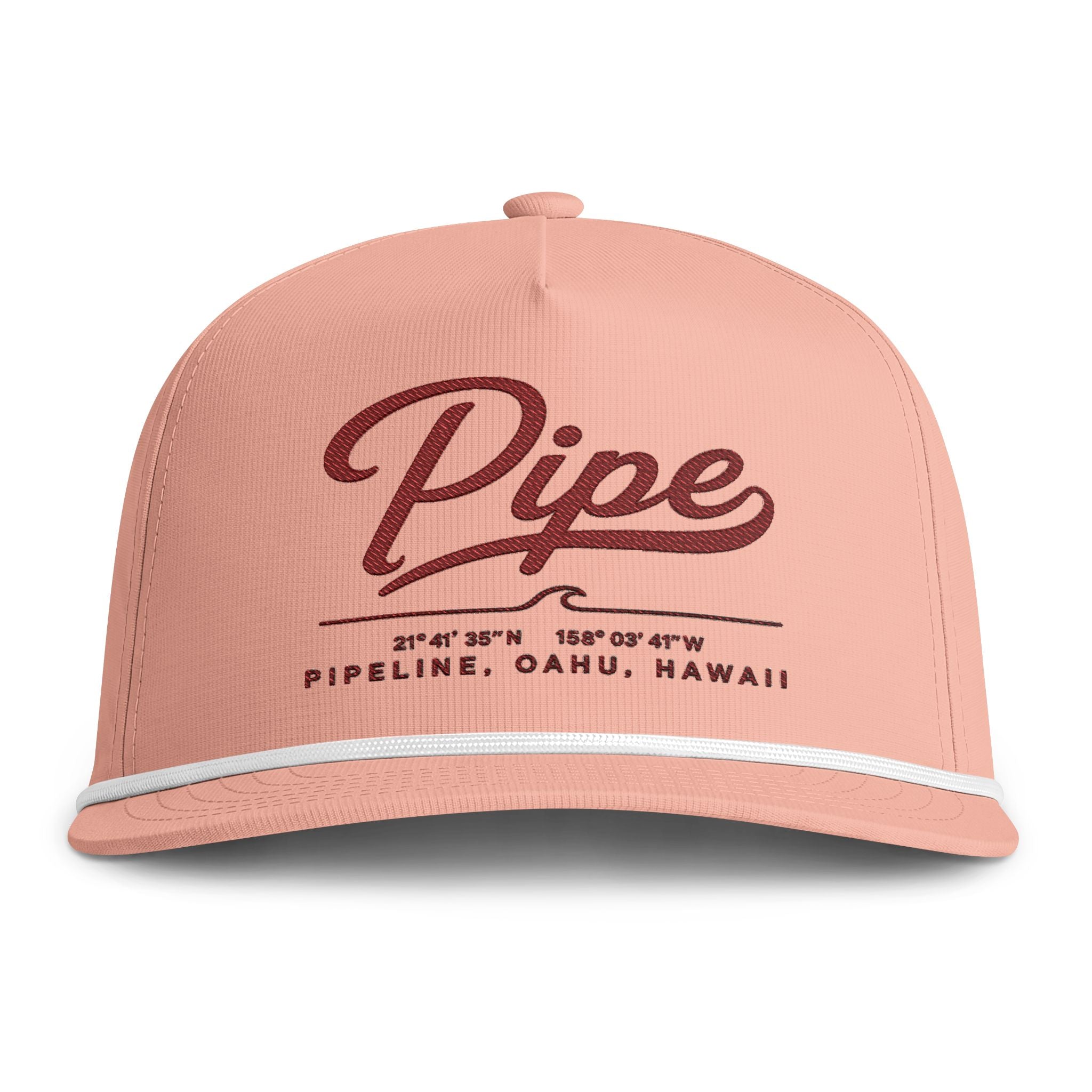 Pipe Rope Cap — Vintage Surf Trucker Hat (Pipeline Oahu)