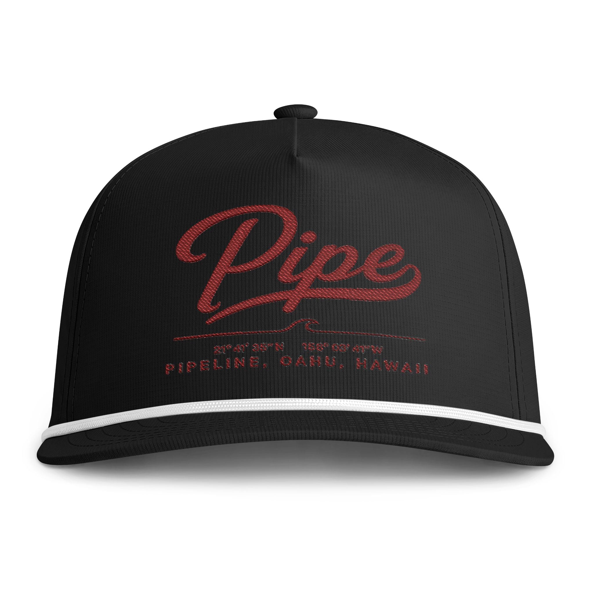 Pipe Rope Cap — Vintage Surf Trucker Hat (Pipeline Oahu)