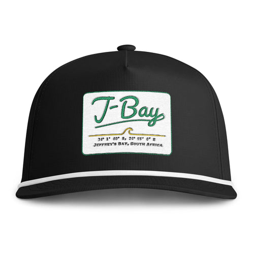 J-Bay Sunwashed Rope Cap — Vintage Surf Patch Trucker Hat